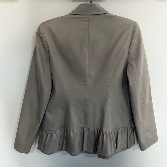 Red Valentino Ruffle Cotton Stretch Blazer Jacket - Picture 9 of 14